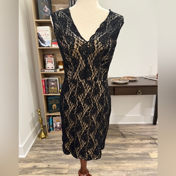 Cosabella Black Sheath Cocktail Dress Sleeveless V-Neck - Picture 1 of 6